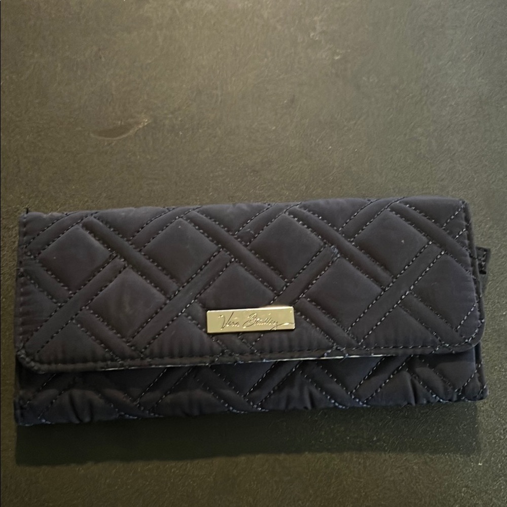 Vera Bradley Navy Quilted Wallet